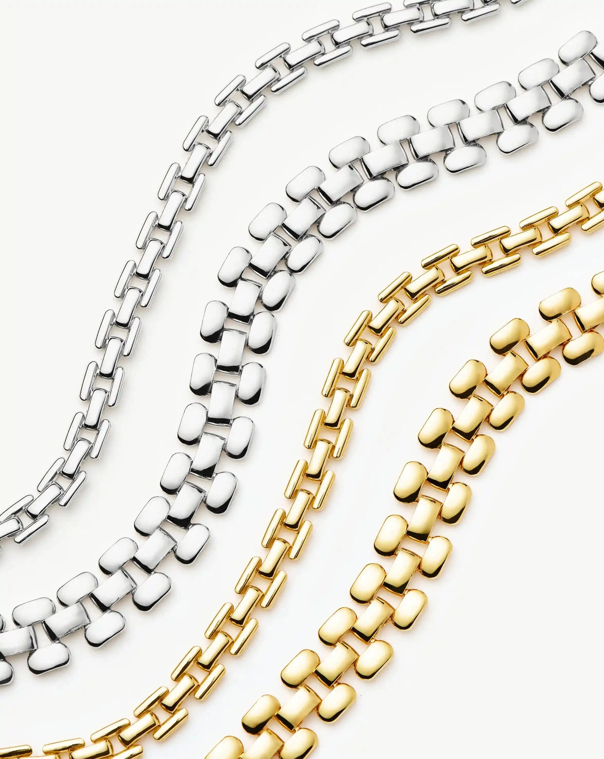 Timepiece Wide Chain Bracelet | 18ct Gold Plated Bracelets Missoma 