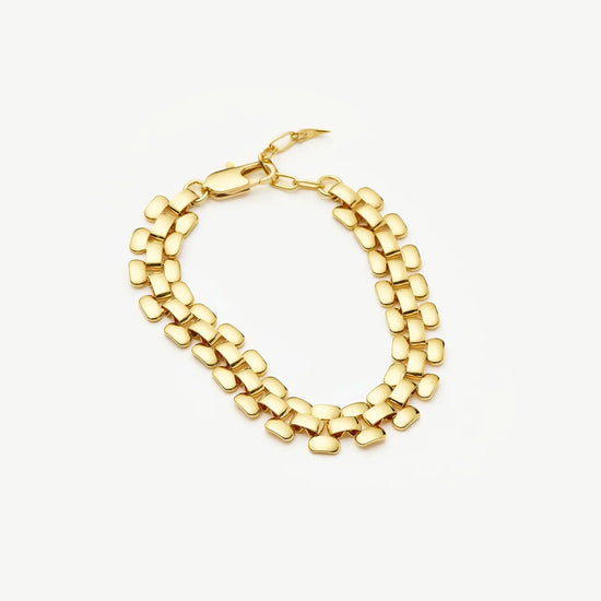 Timepiece Wide Chain Bracelet | 18ct Gold Plated Bracelets Missoma 