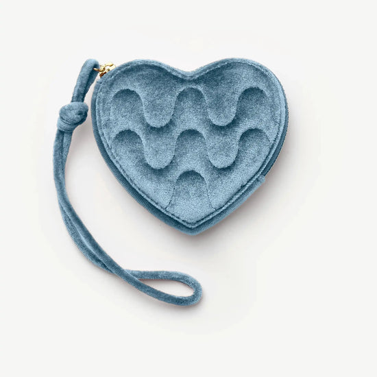 Velvet Heart Jewellery Pouch | Blue Steel Accessories Missoma 