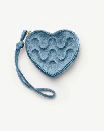 Velvet Heart Jewellery Pouch | Blue Steel Accessories Missoma 