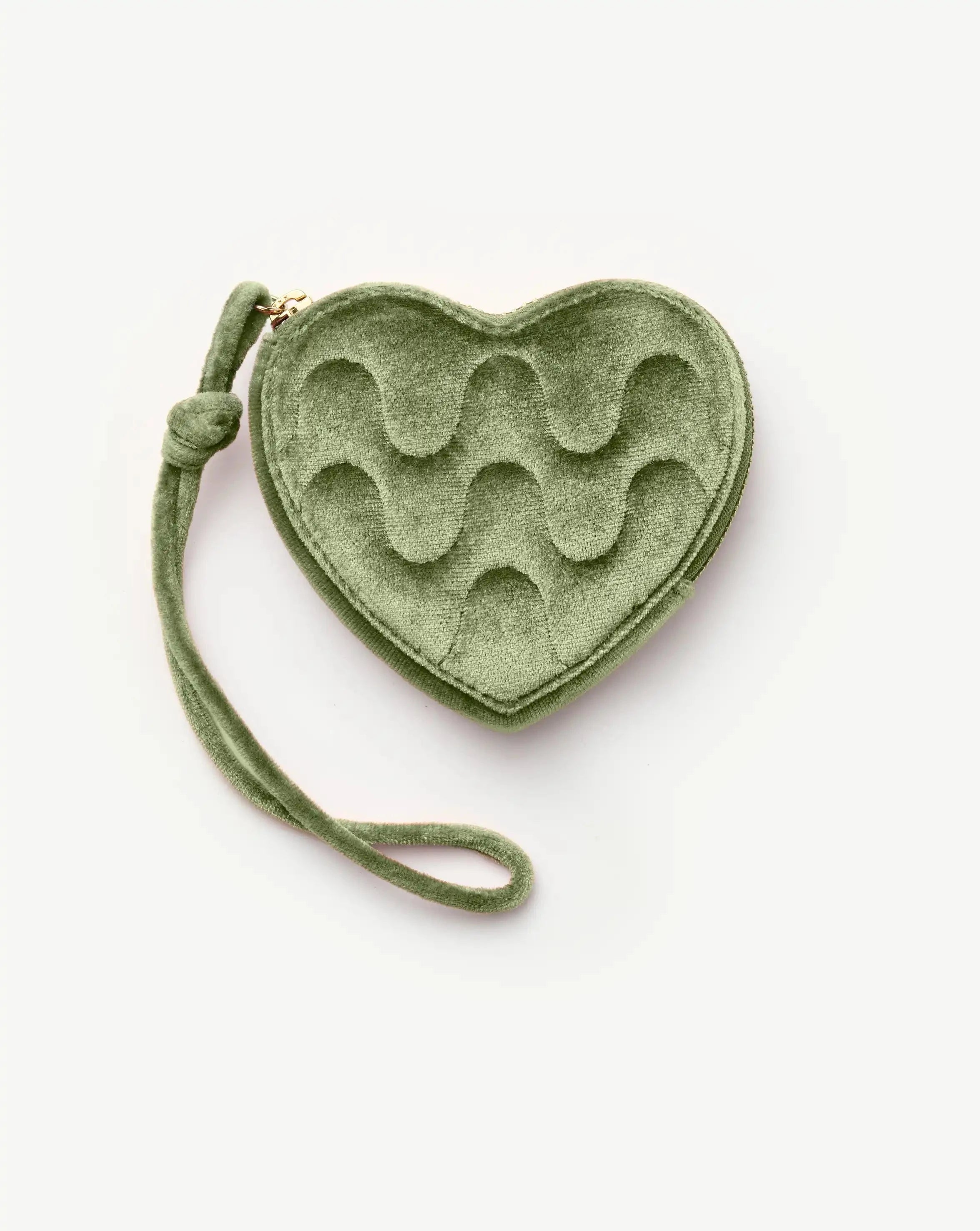 Velvet Heart Jewellery Pouch | Green Sage Accessories Missoma 