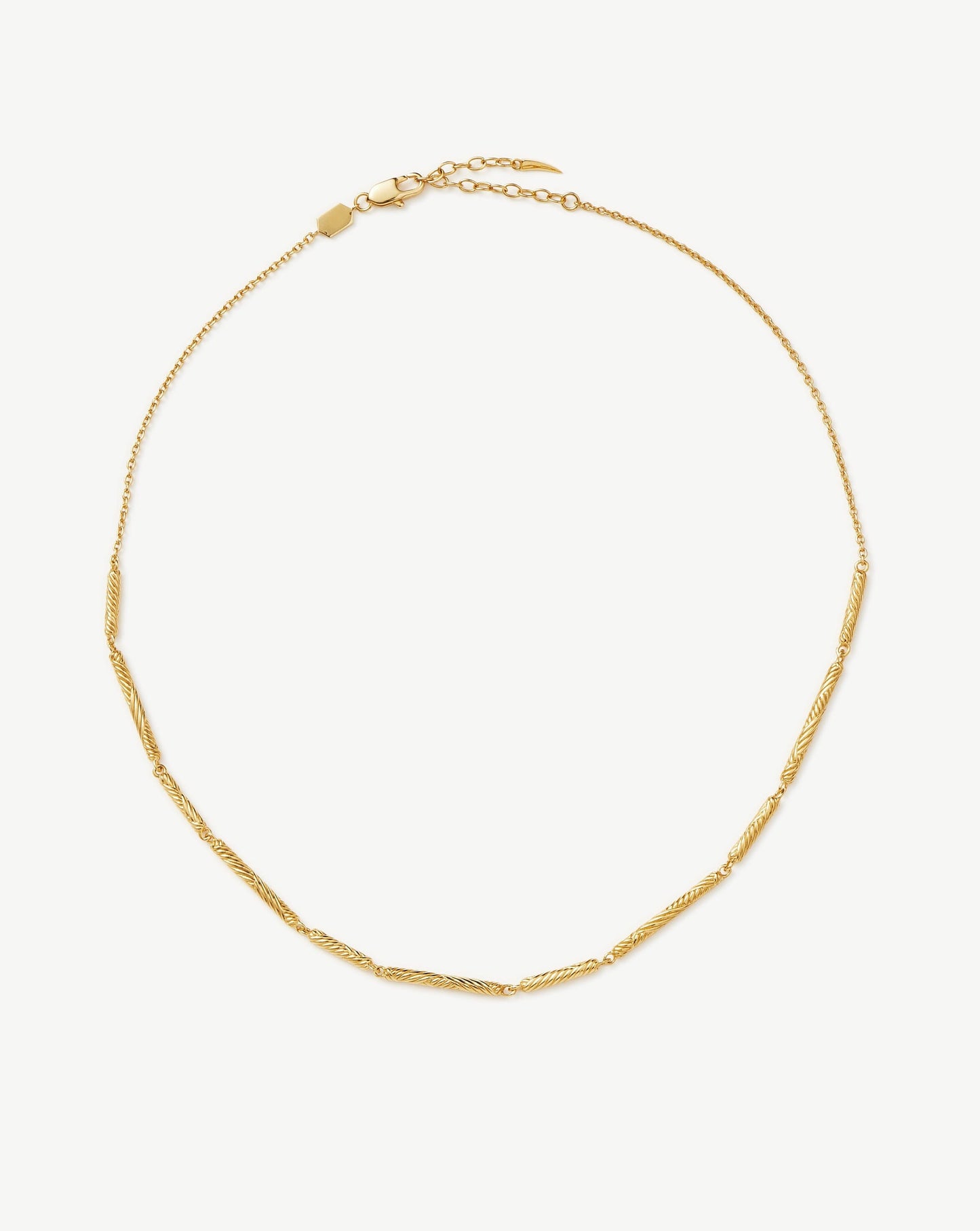 Wavy Ridge Chain Choker Necklaces Missoma 