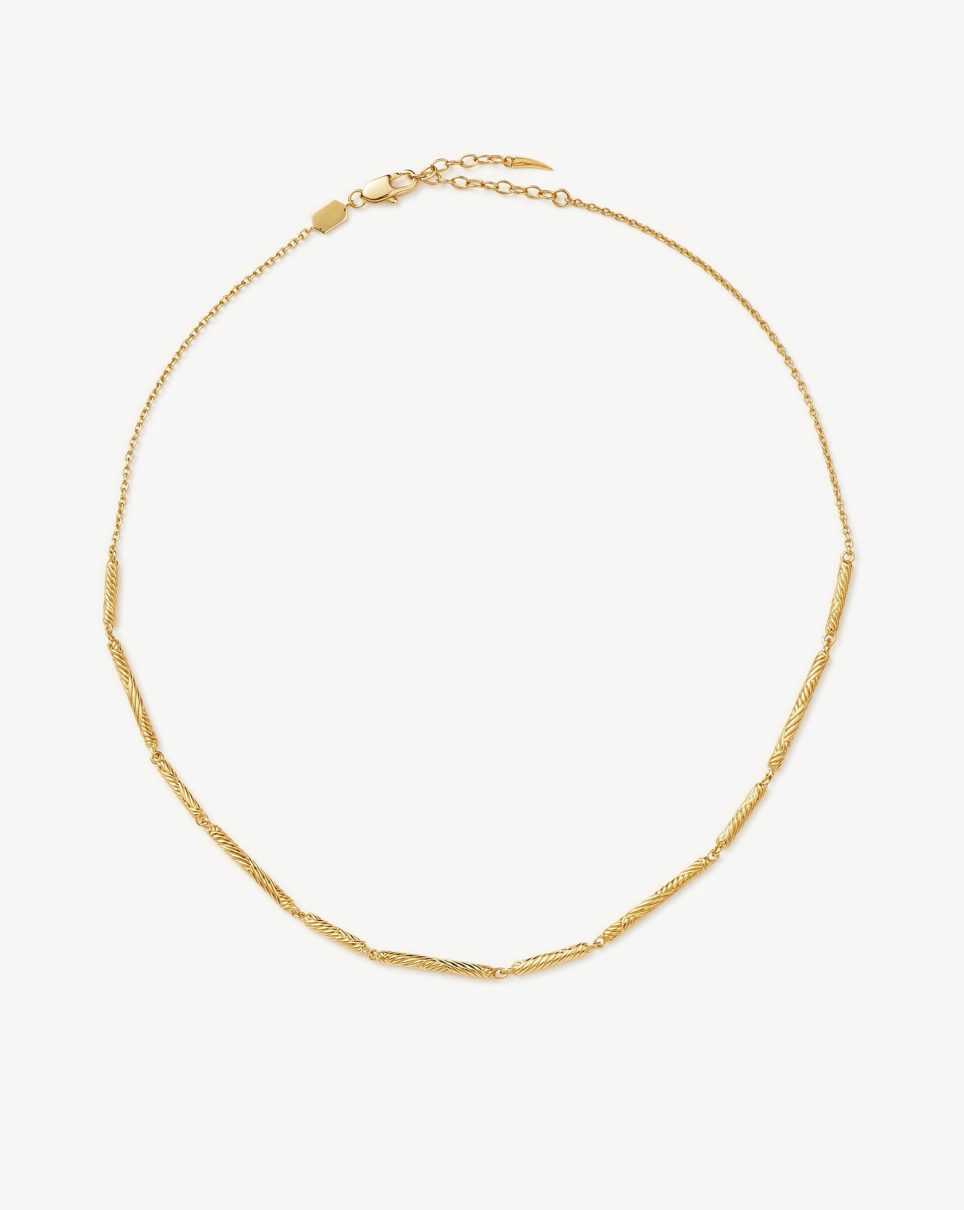 Wavy Ridge Chain Choker Necklaces Missoma 
