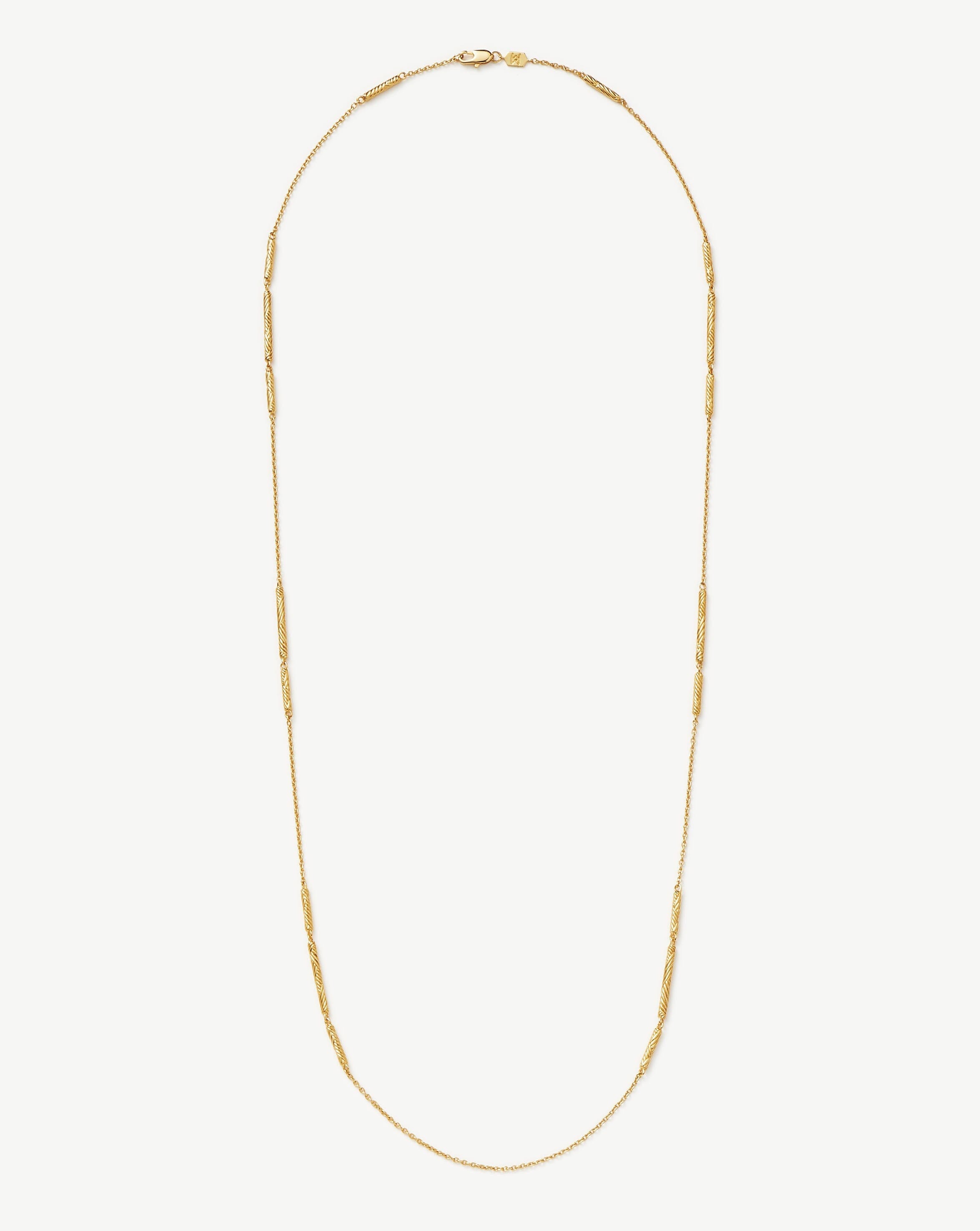 Wavy Ridge Extra Long Chain Necklace Necklaces Missoma 