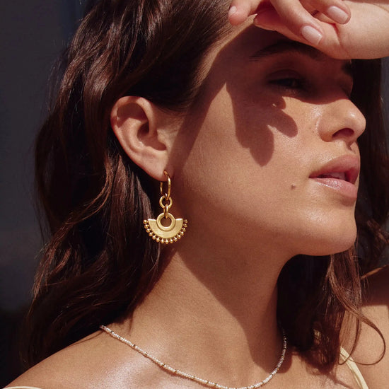 Zenyu Fan Chandelier Hoop Earrings Earrings Missoma 