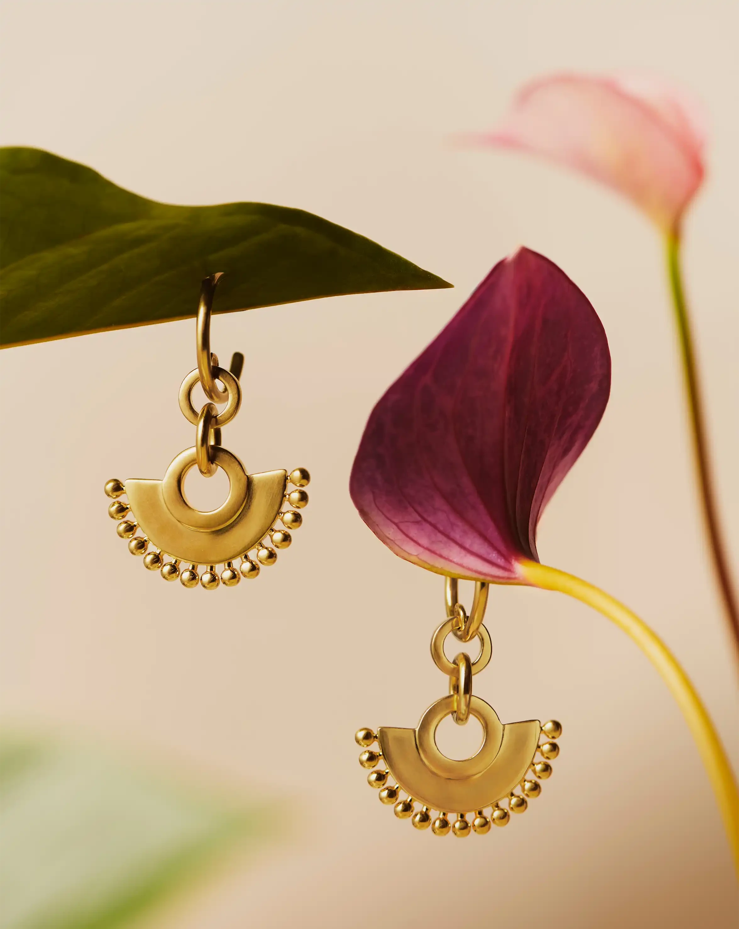 Zenyu Fan Chandelier Hoop Earrings Earrings Missoma 