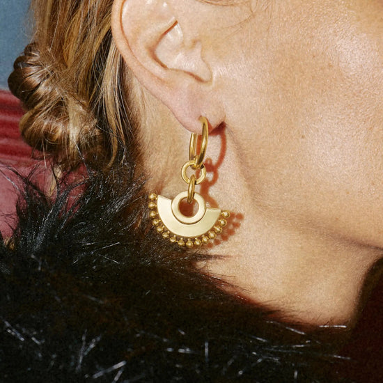 Zenyu Fan Chandelier Hoop Earrings Earrings Missoma 