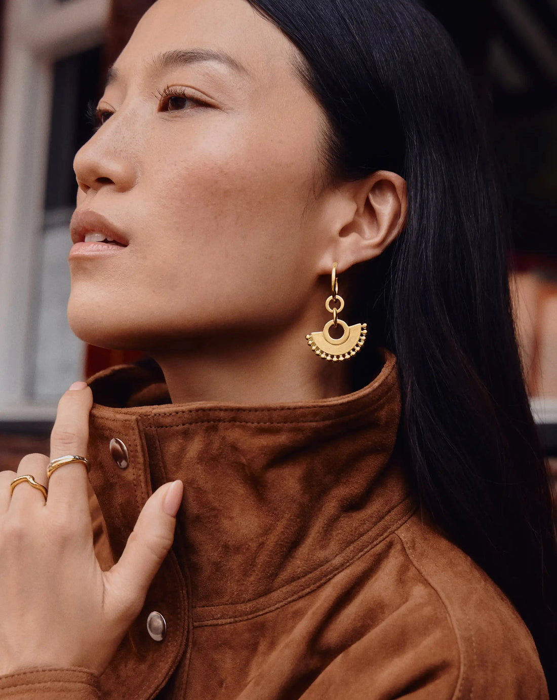 Zenyu Fan Chandelier Hoop Earrings | Missoma UK