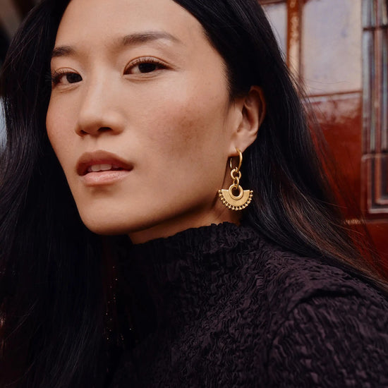 Zenyu Fan Chandelier Hoop Earrings Earrings Missoma 