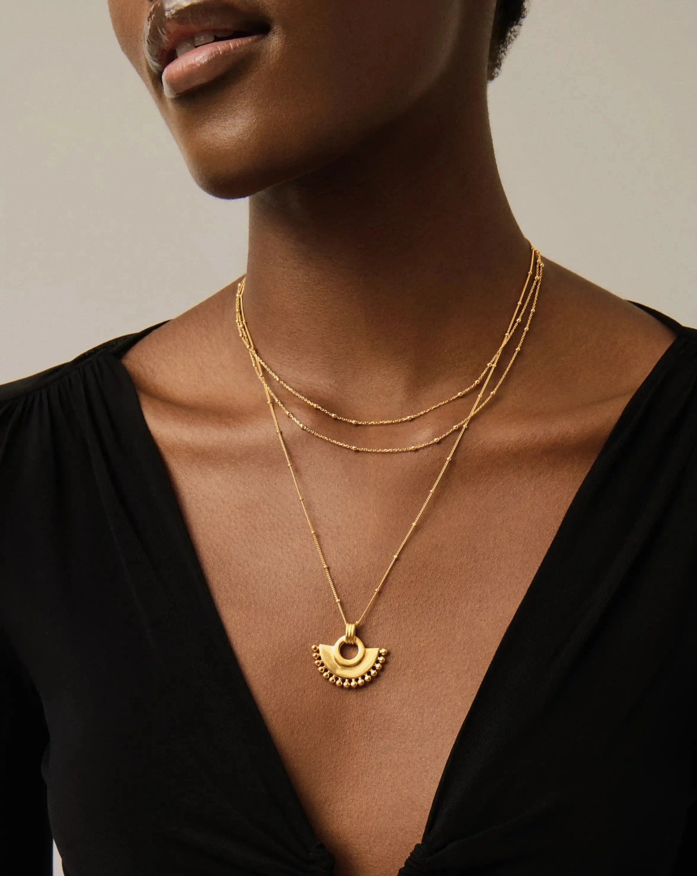 Zenyu Fan Necklace | 18ct Gold Plated Necklaces Missoma 