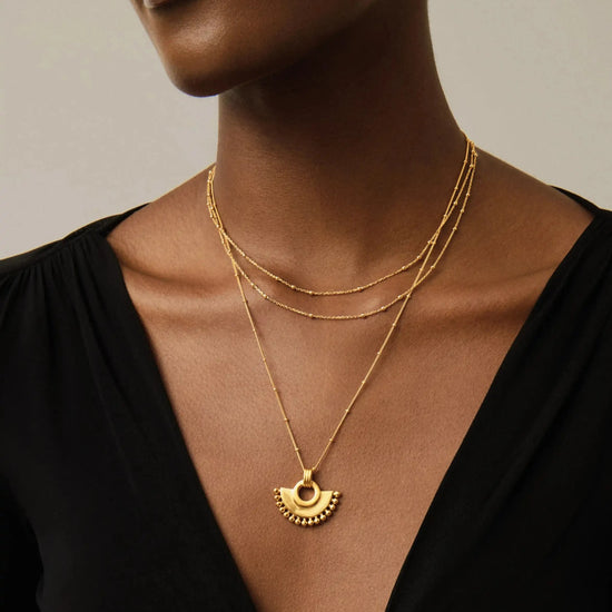 Zenyu Fan Necklace | 18ct Gold Plated Necklaces Missoma 