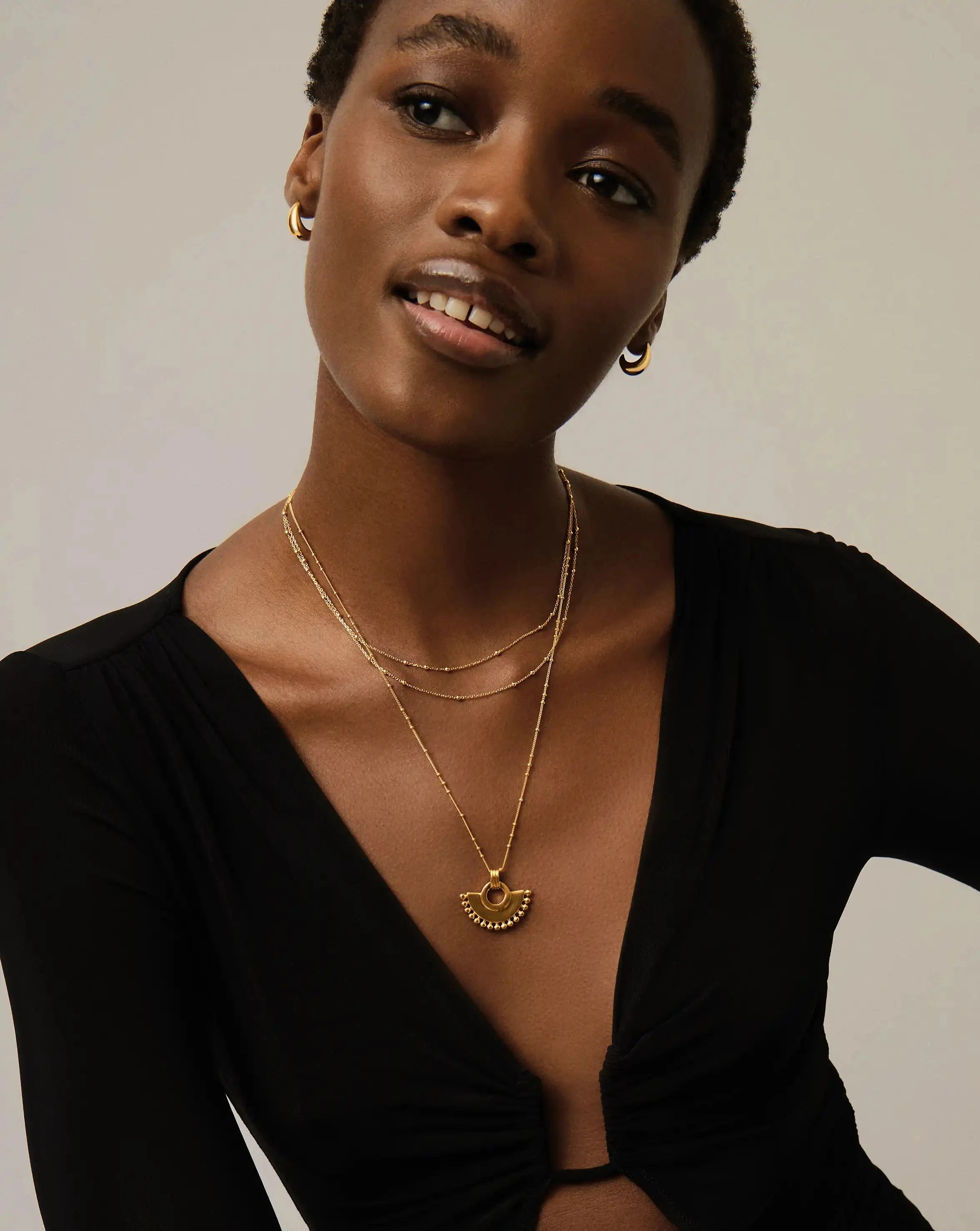 Zenyu Fan Necklace | 18ct Gold Plated Necklaces Missoma 