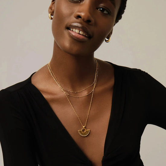 Zenyu Fan Necklace | 18ct Gold Plated Necklaces Missoma 