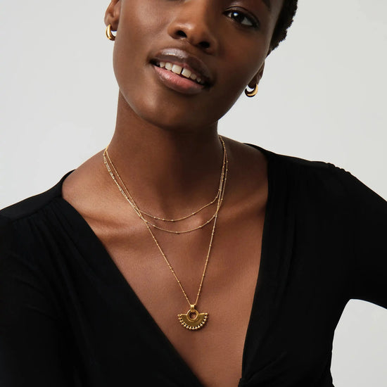 Zenyu Fan Necklace | 18ct Gold Plated Necklaces Missoma 