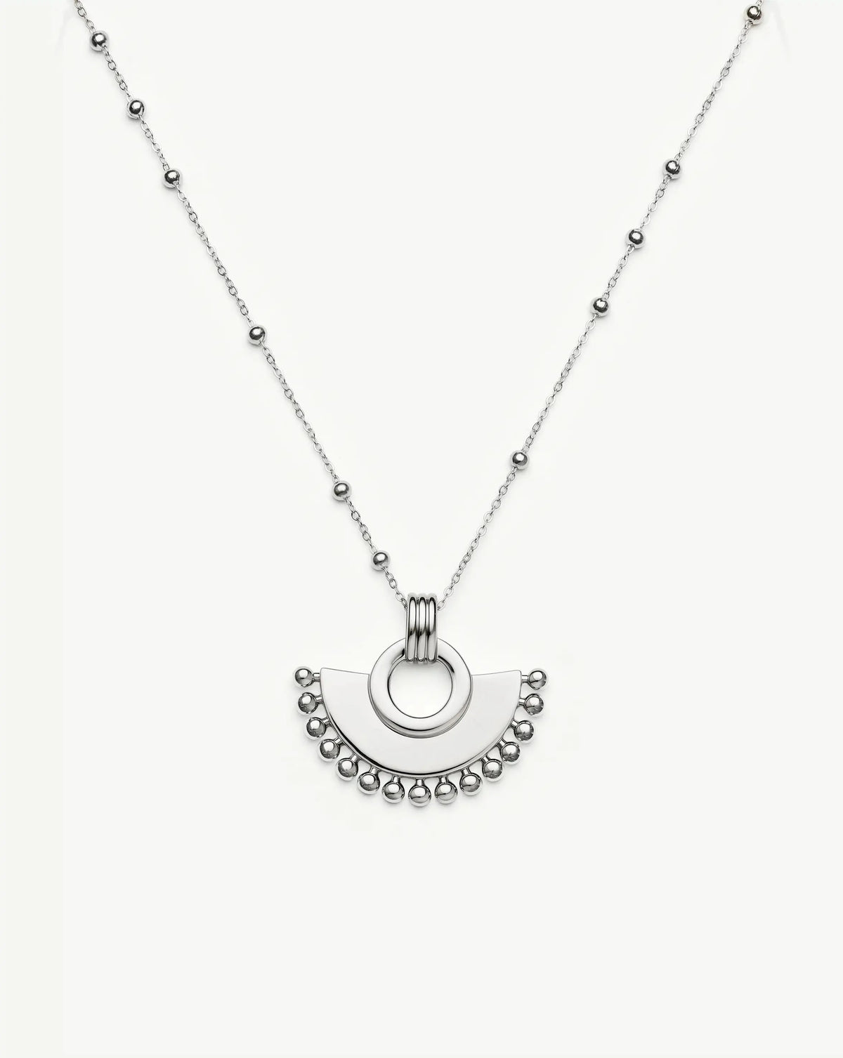 Zenyu Fan Necklace | Silver Plated Necklaces Missoma 