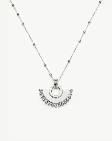 Zenyu Fan Necklace | Silver Plated Necklaces Missoma 