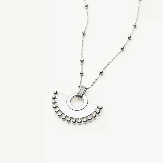 Zenyu Fan Necklace | Silver Plated Necklaces Missoma 