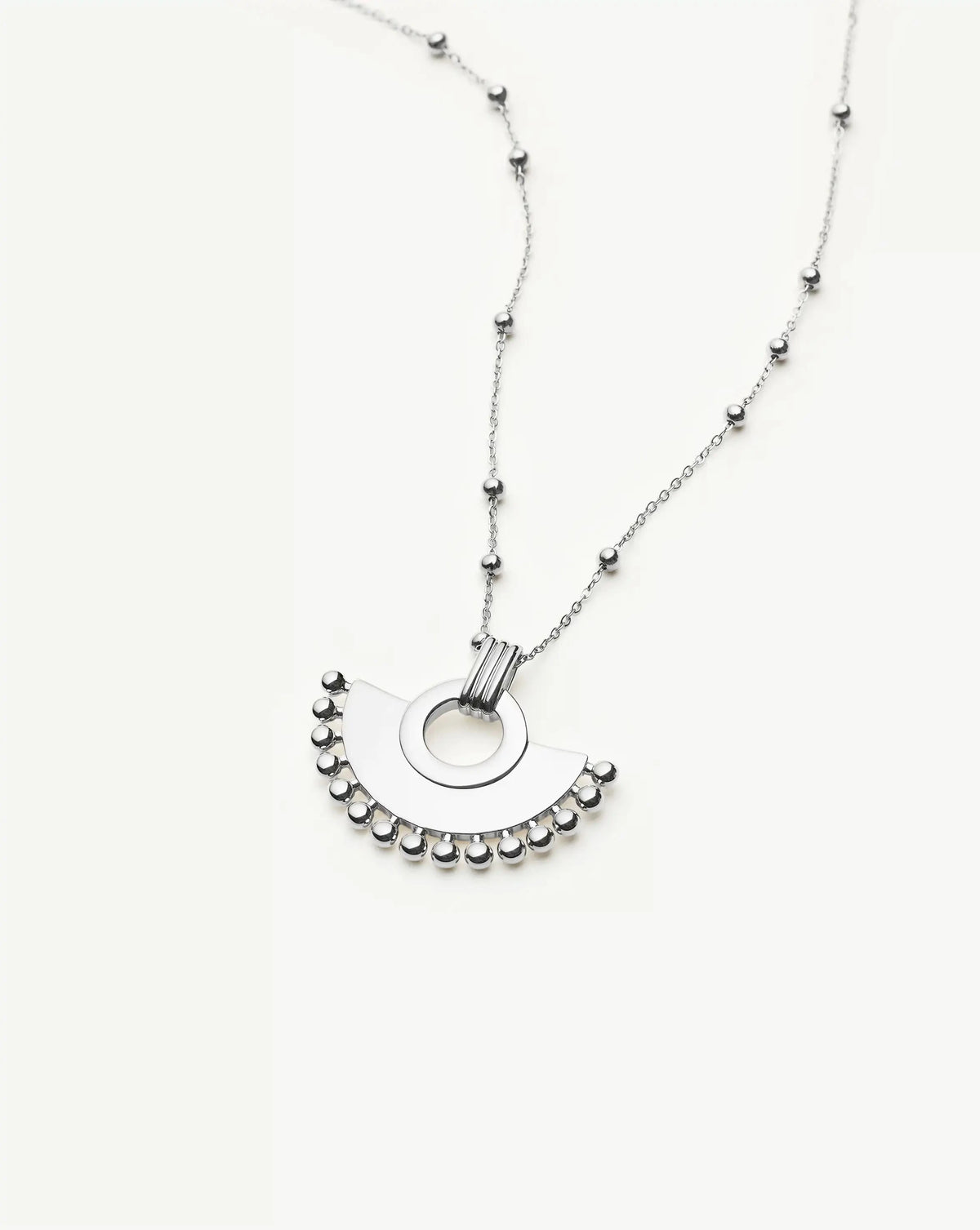 Zenyu Fan Necklace | Silver Plated Necklaces Missoma 