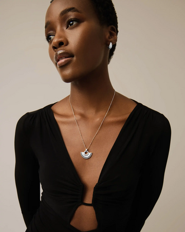 Zenyu Fan Necklace | Silver Plated Necklaces Missoma 