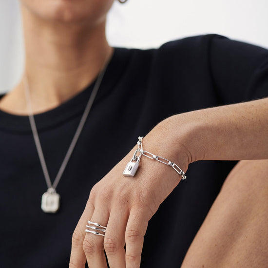 Aegis Chain Bracelet | Silver Plated Bracelets Missoma 