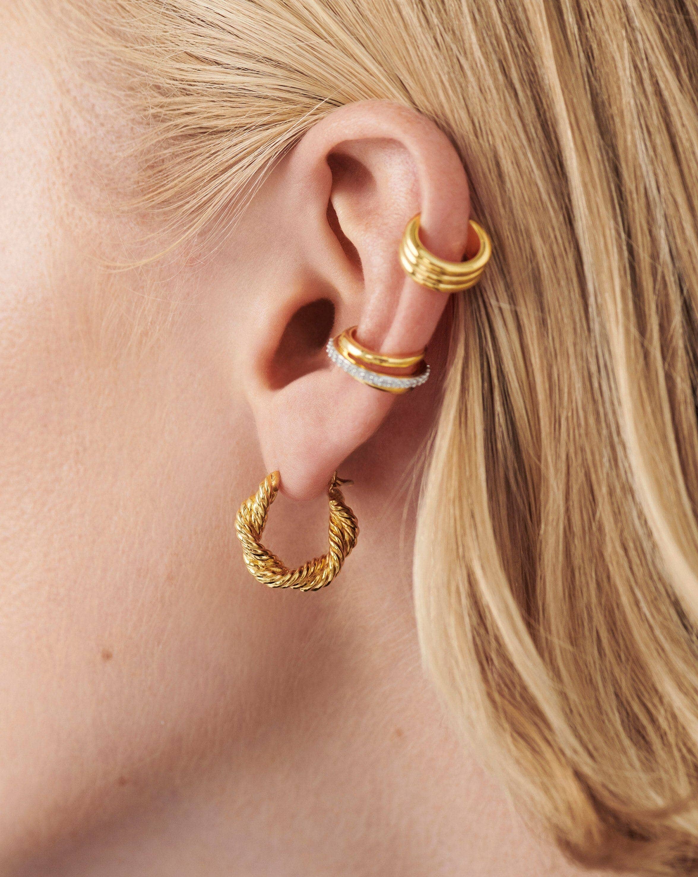 Ancien Ear Cuff | 18ct Gold Plated Vermeil Earrings Missoma 
