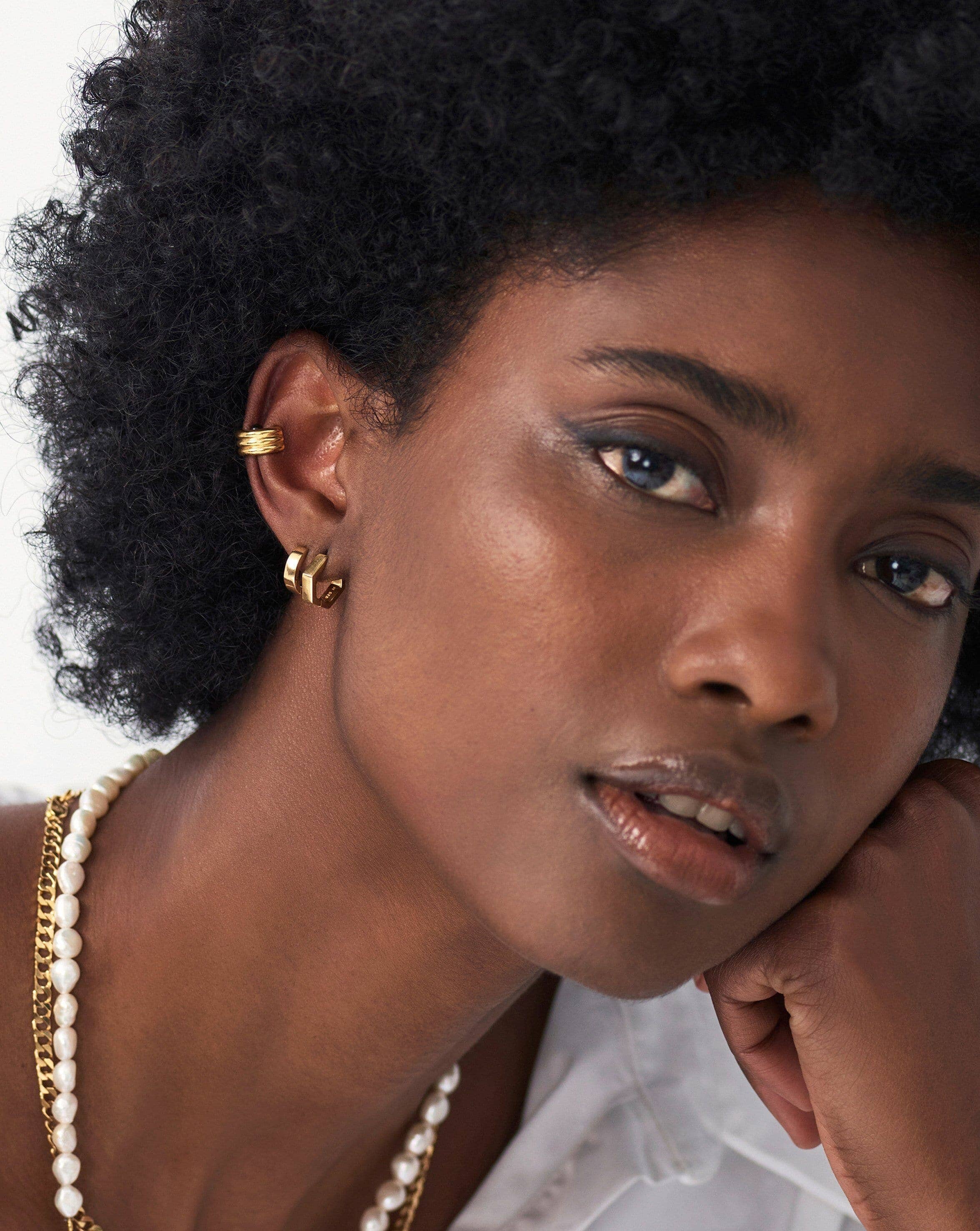 Ancien Ear Cuff | 18ct Gold Plated Vermeil Earrings Missoma 
