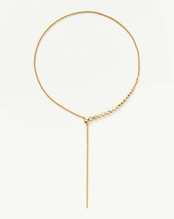 The Leather Stone Slider Necklace