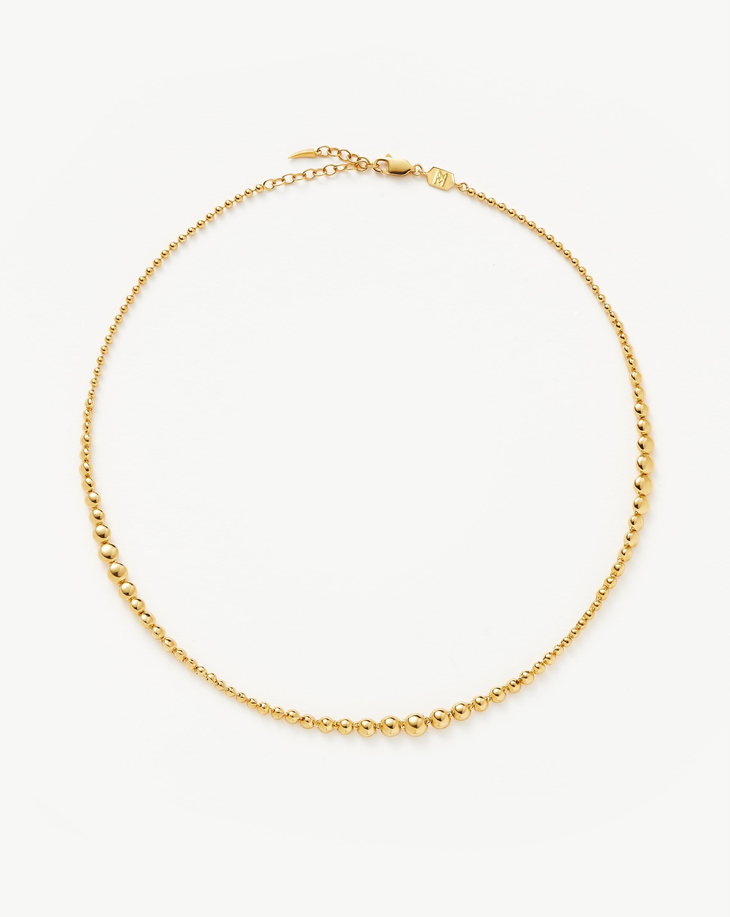 Articulated Reversible Beaded Stone Choker | 18ct Gold Plated Vermeil/Cubic Zirconia Necklaces Missoma 