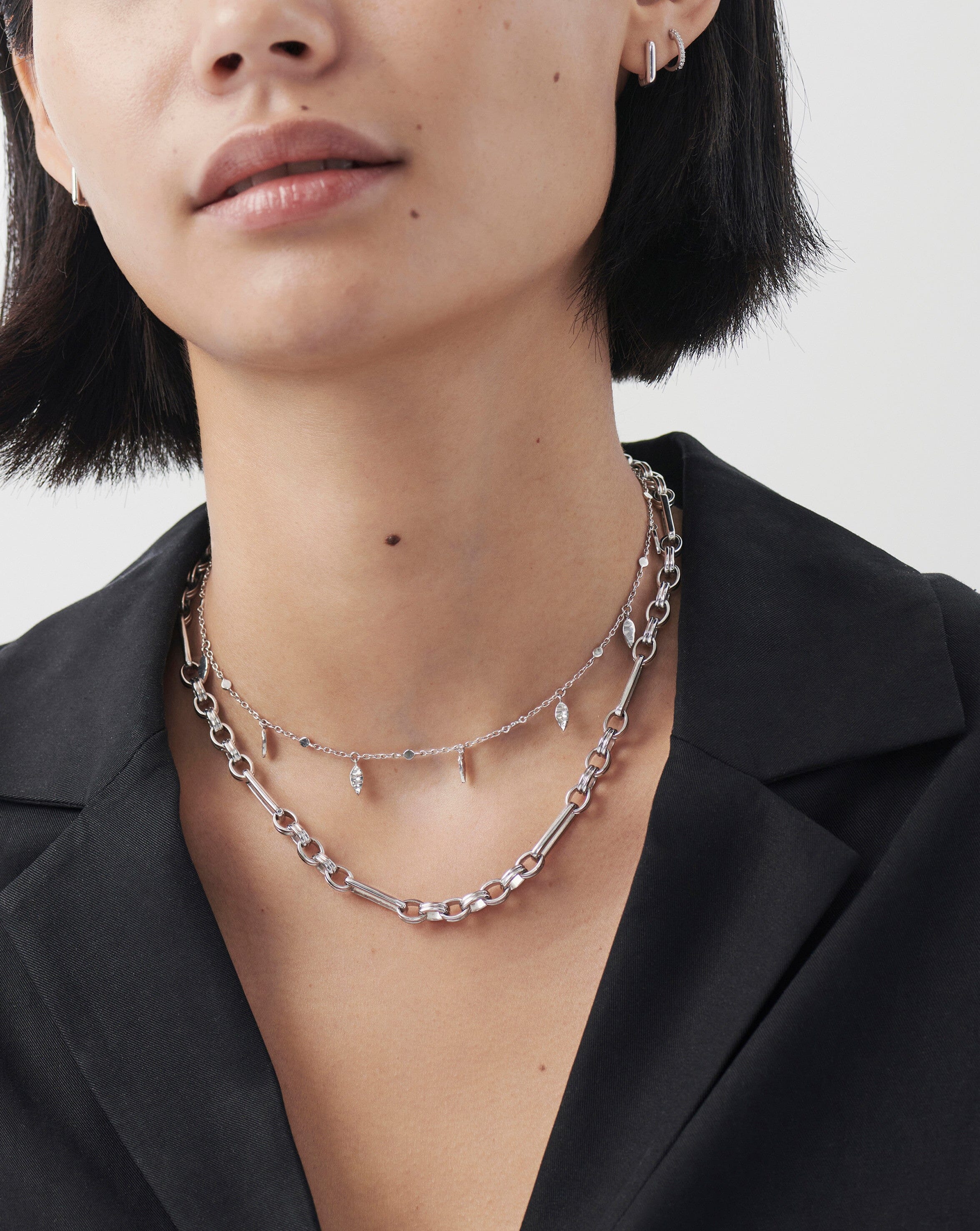 Axiom Chain Necklace | Silver Plated Necklaces Missoma 