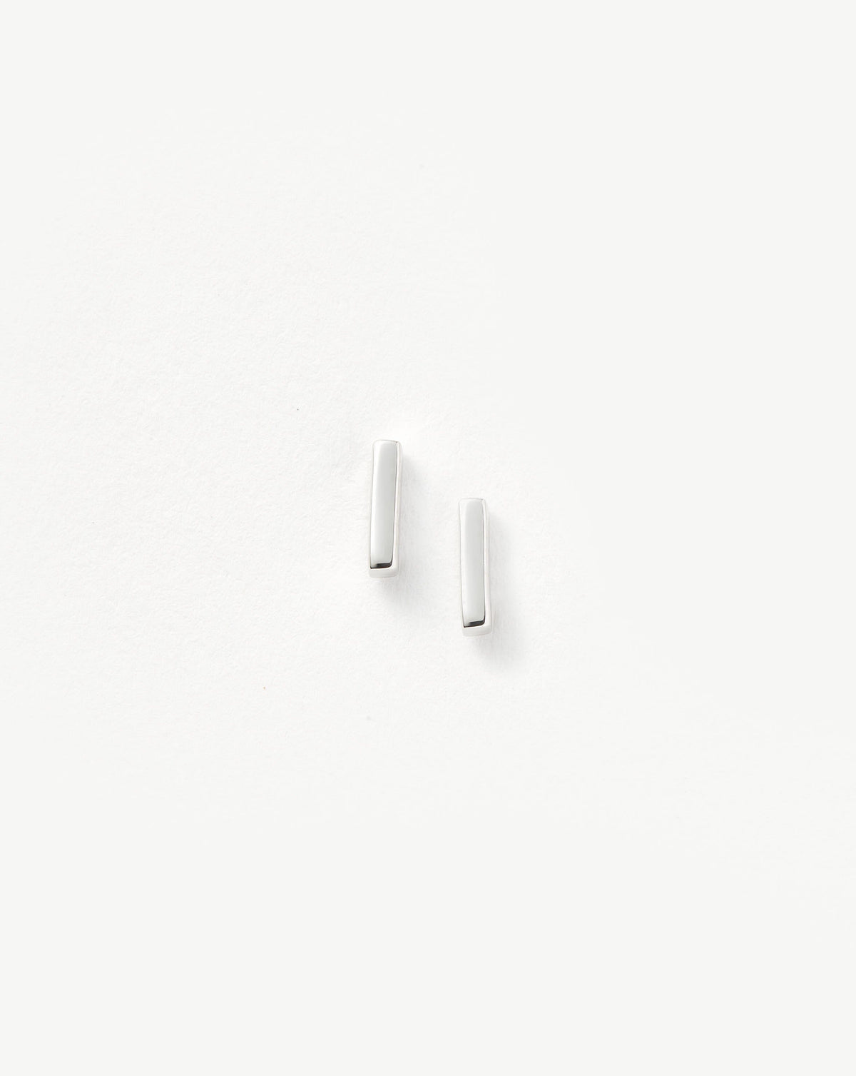 Bar Stud Earrings Sterling