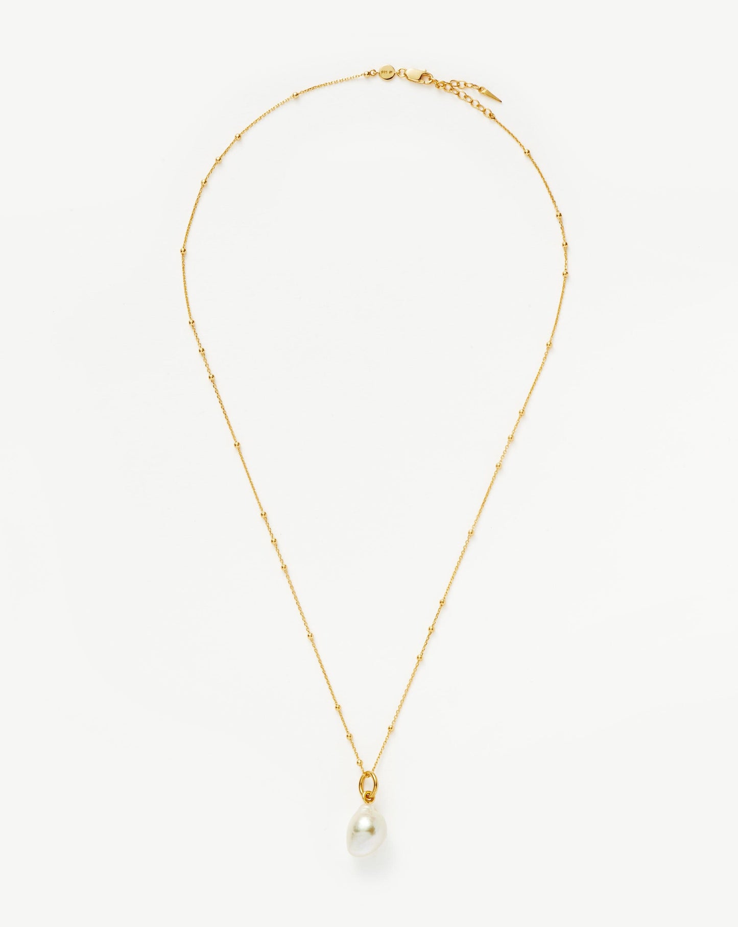 Baroque Pearl Chain Necklace | 18ct Gold Plated Vermeil/Pearl Necklaces Missoma 