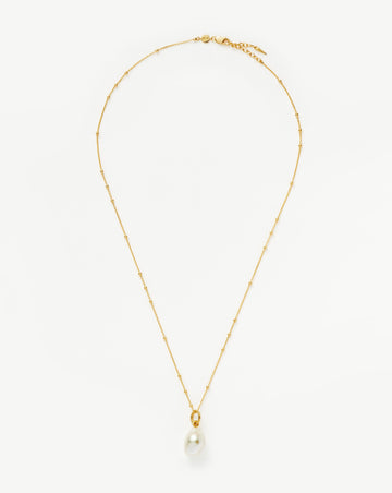 Baroque Pearl Chain Necklace | 18ct Gold Plated Vermeil/Pearl Necklaces Missoma 