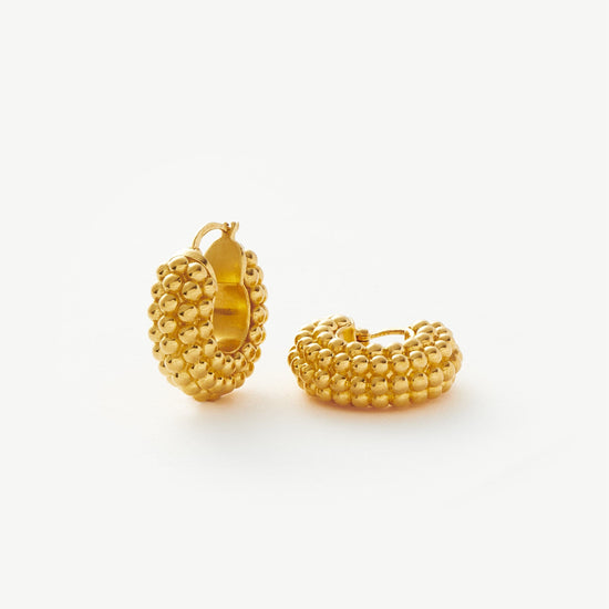 Baya Hoop Earrings | 18ct Gold Plated Earrings Missoma 