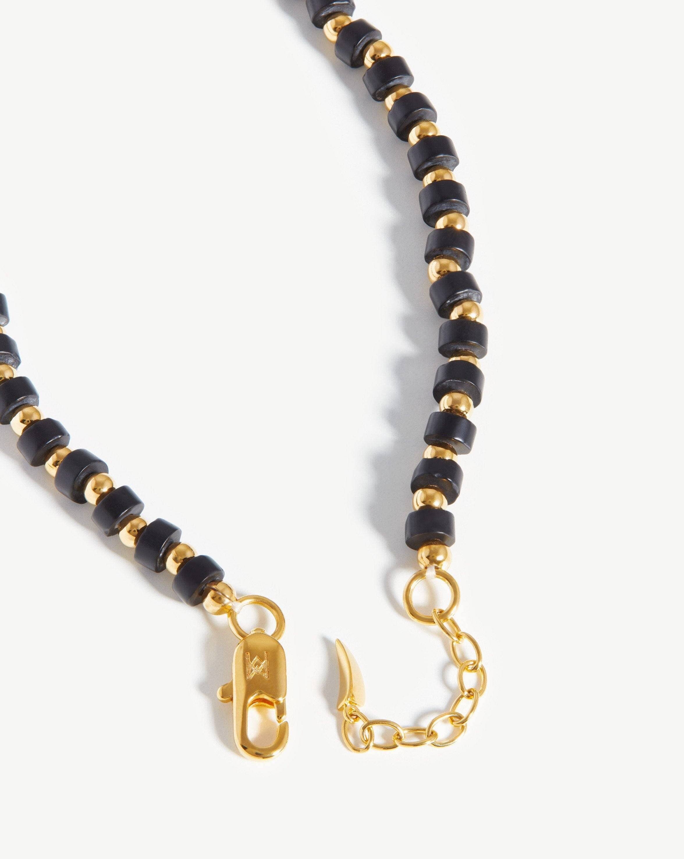 Beaded Bracelet | 18ct Gold Plated/Black Onyx Bracelets Missoma 