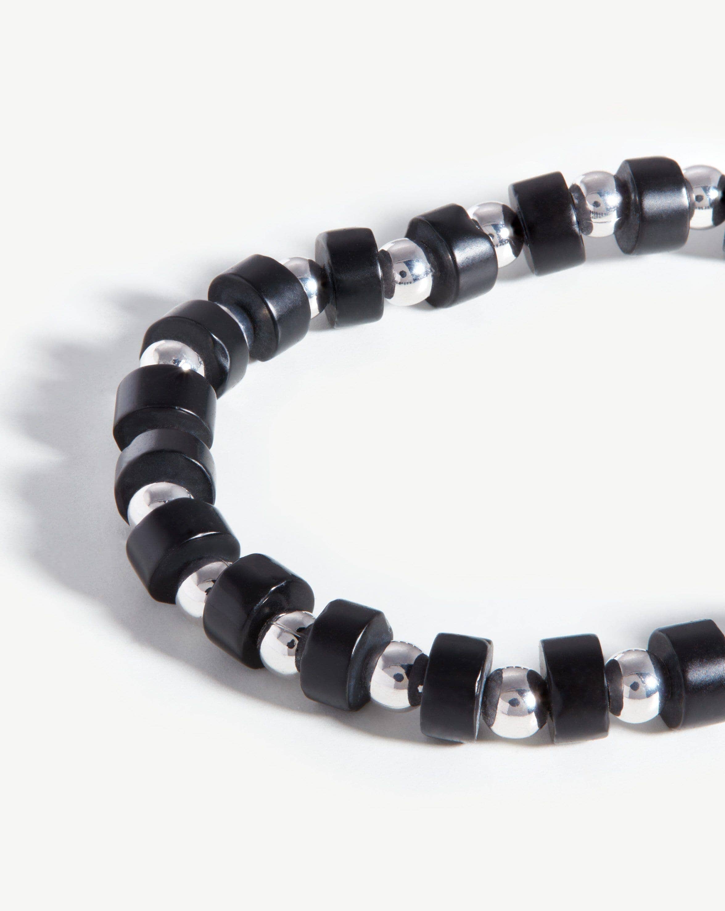 Beaded Bracelet | Silver Plated/Black Onyx Bracelets Missoma 