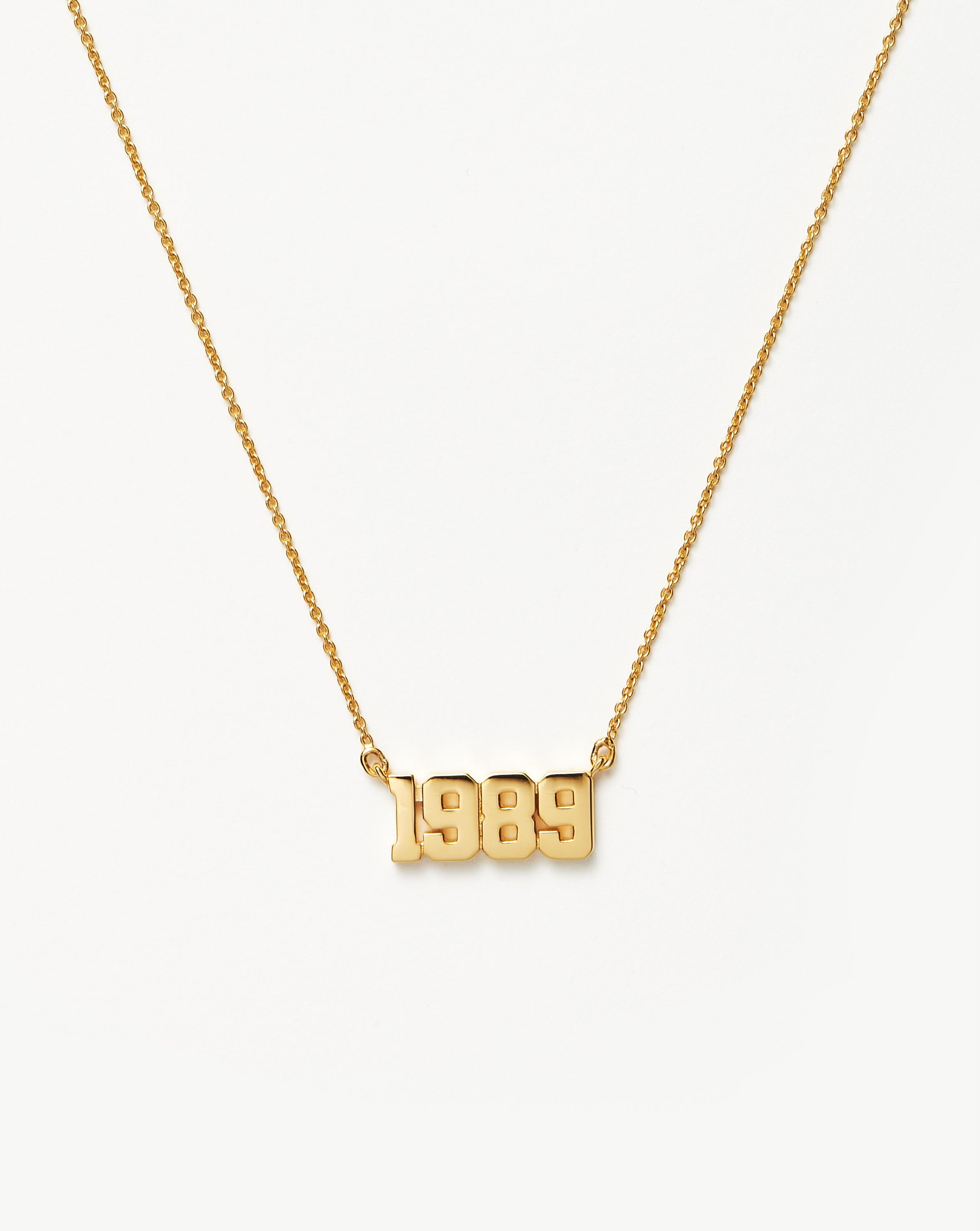 Birth Year Necklace - Year 1989 | 18ct Gold Plated Vermeil Necklaces Missoma 
