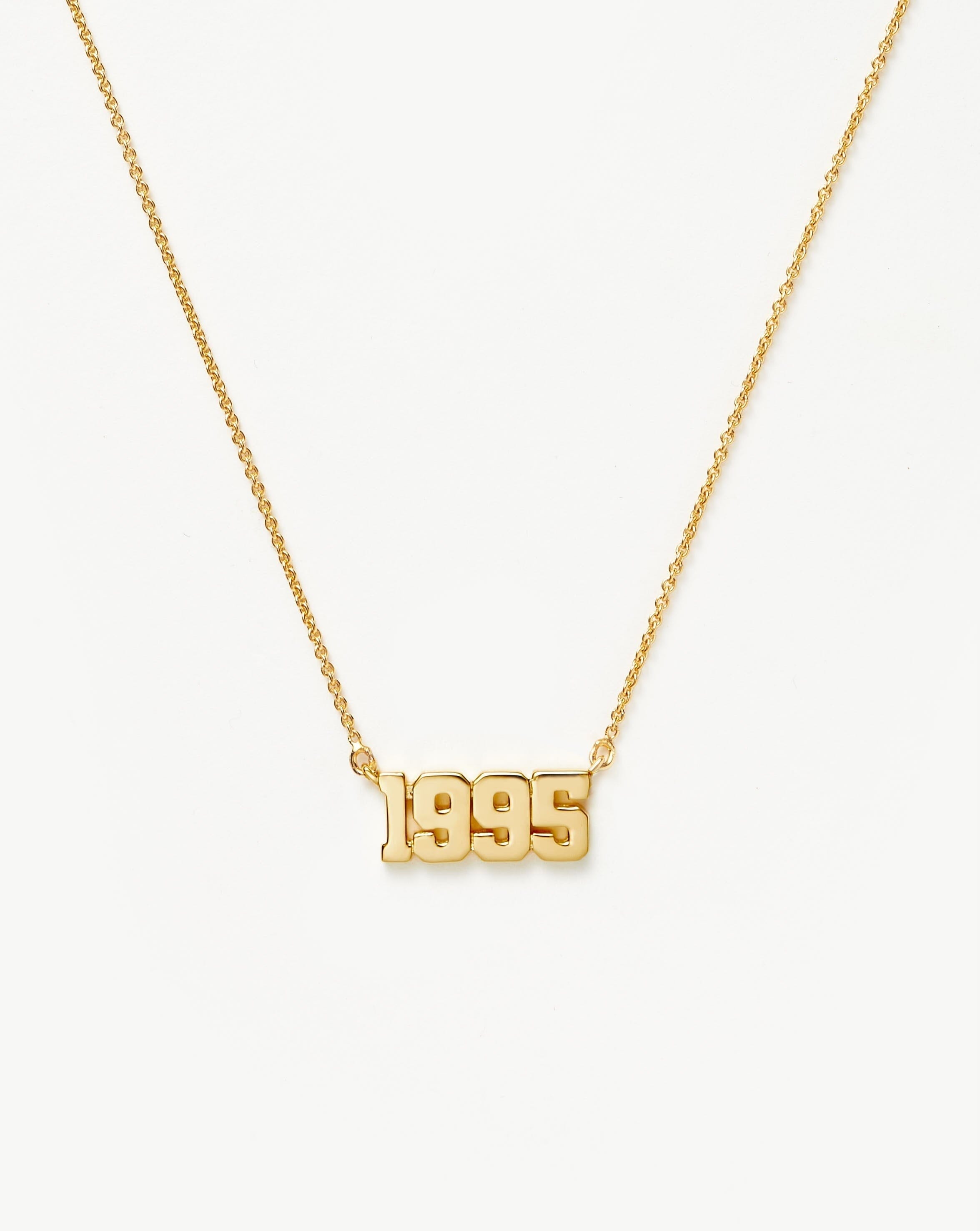 Birth Year Necklace - Year 1995 | 18ct Gold Plated Vermeil Necklaces Missoma 
