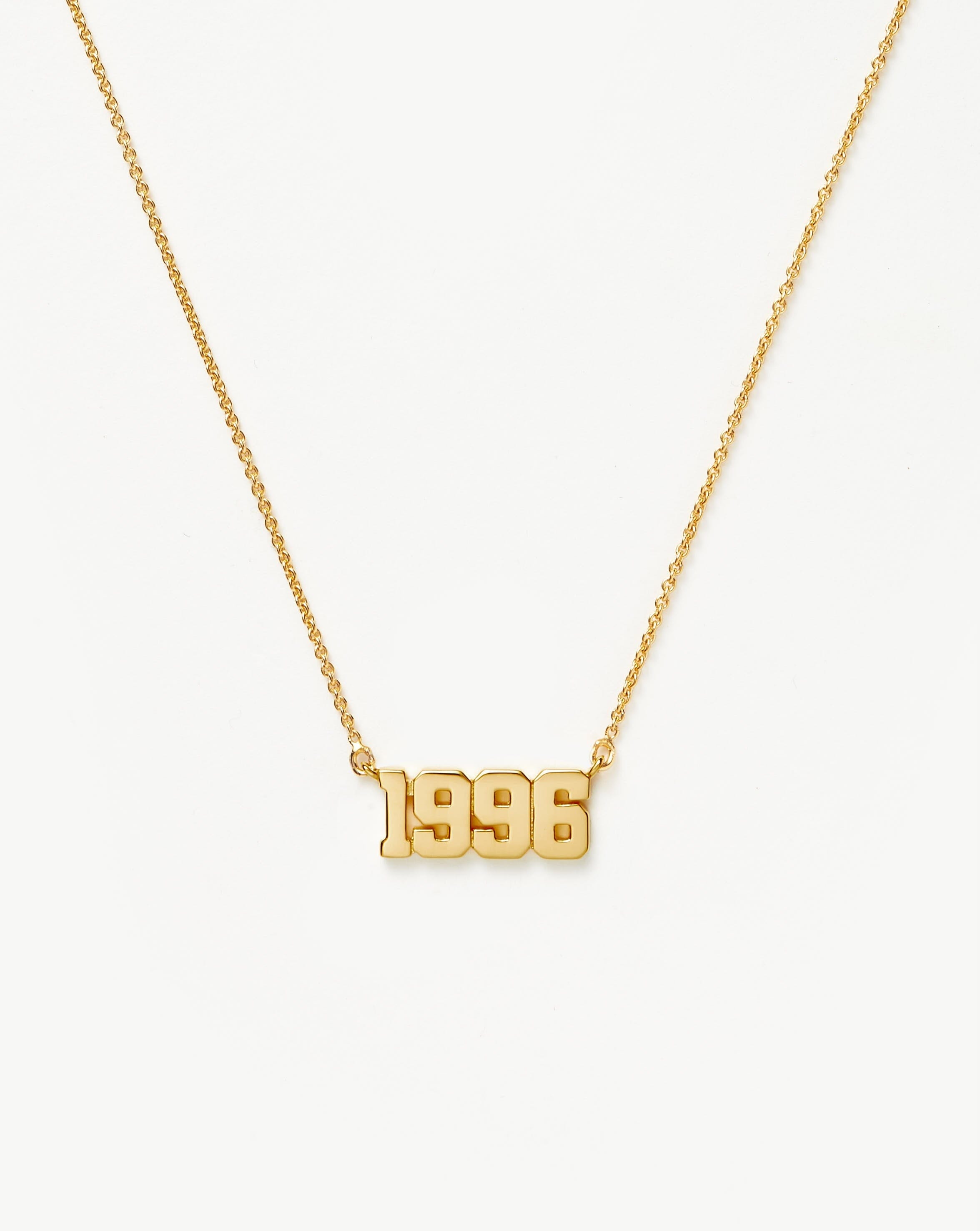 Birth Year Necklace - Year 1996 | 18ct Gold Plated Vermeil Necklaces Missoma 