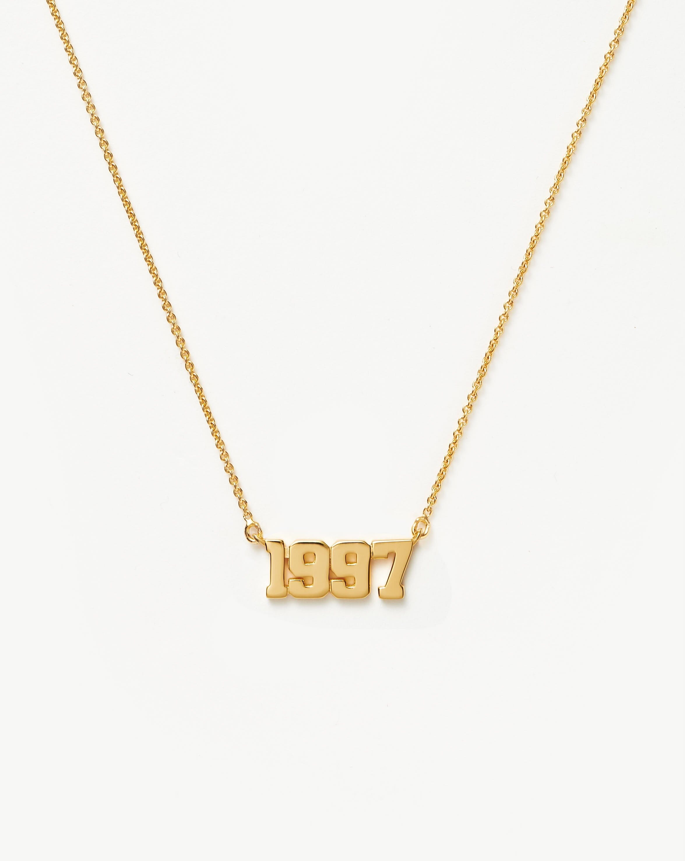 Birth Year Necklace - Year 1997 | 18ct Gold Plated Vermeil Necklaces Missoma 