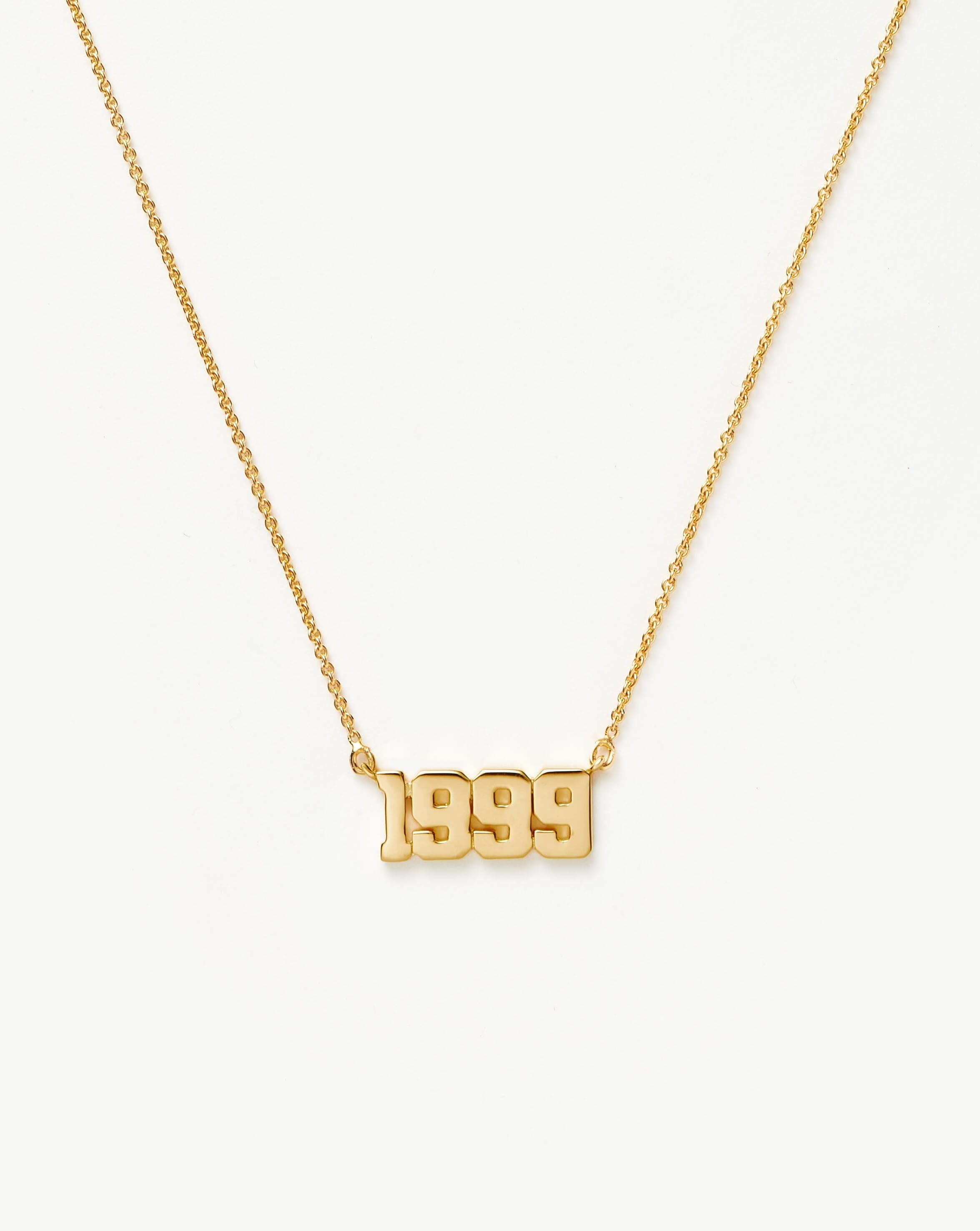 Birth Year Necklace - Year 1999 | 18ct Gold Plated Vermeil Necklaces Missoma 