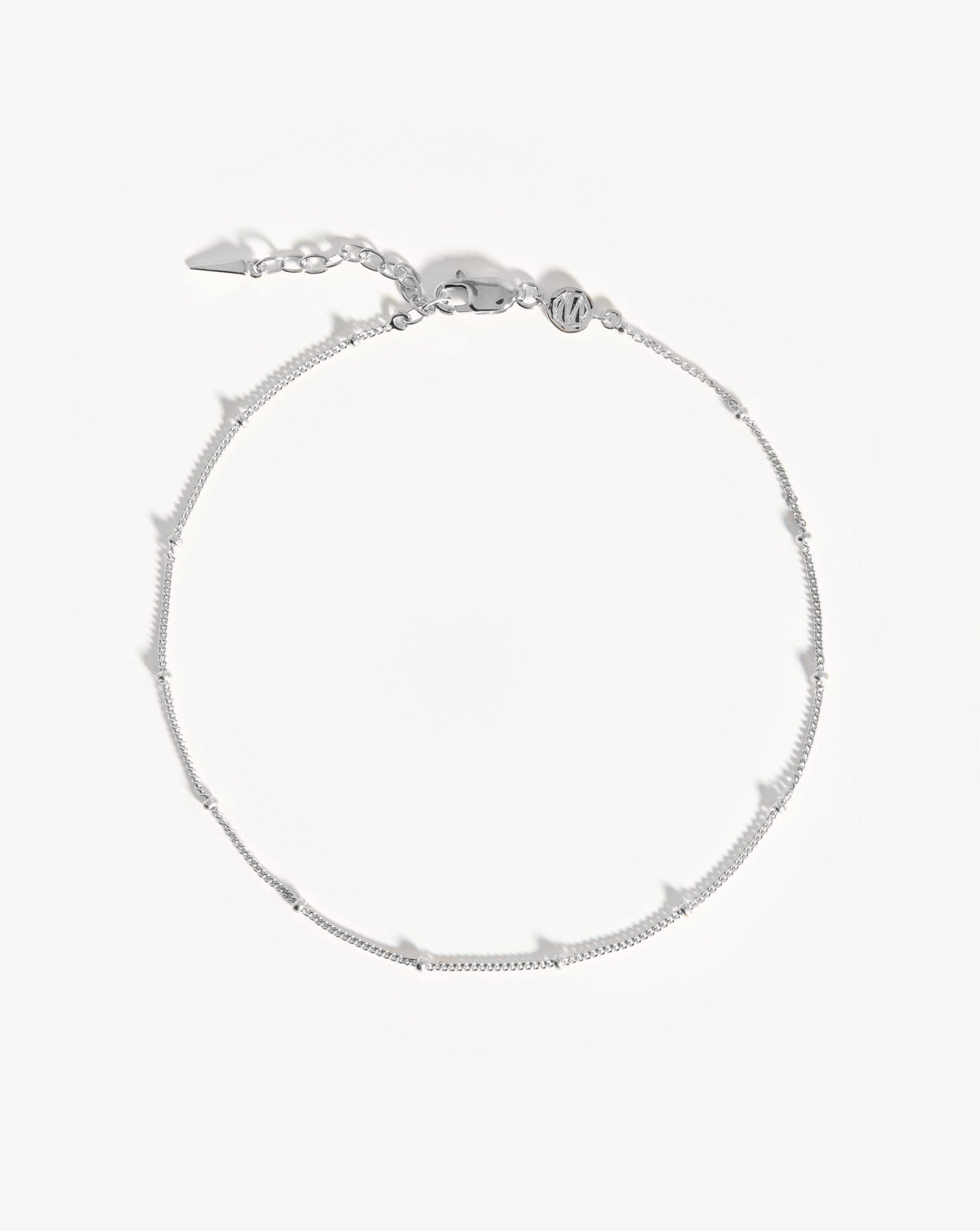 Bobble Chain Anklet Sterling