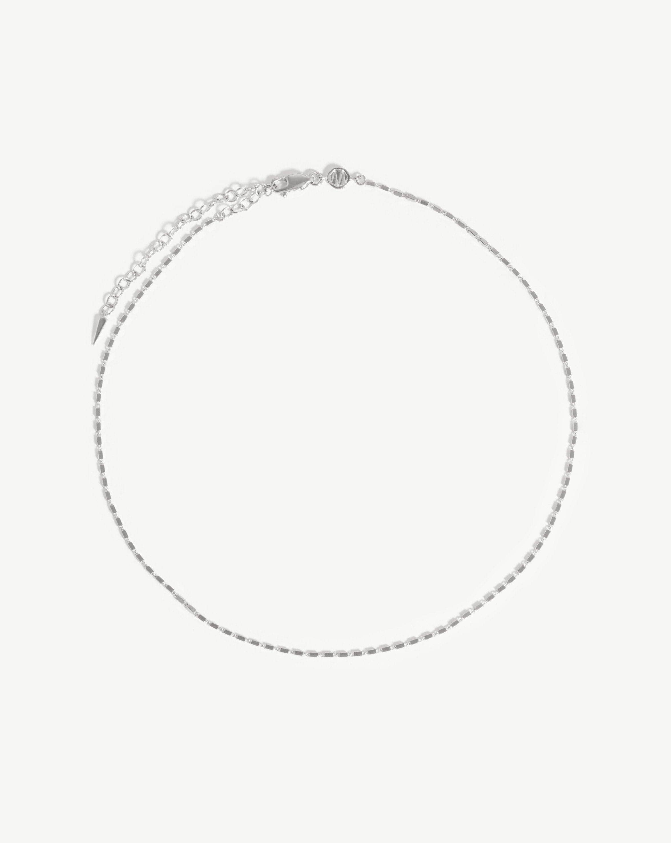 Box Link Chain Choker | Sterling Silver Necklaces Missoma 