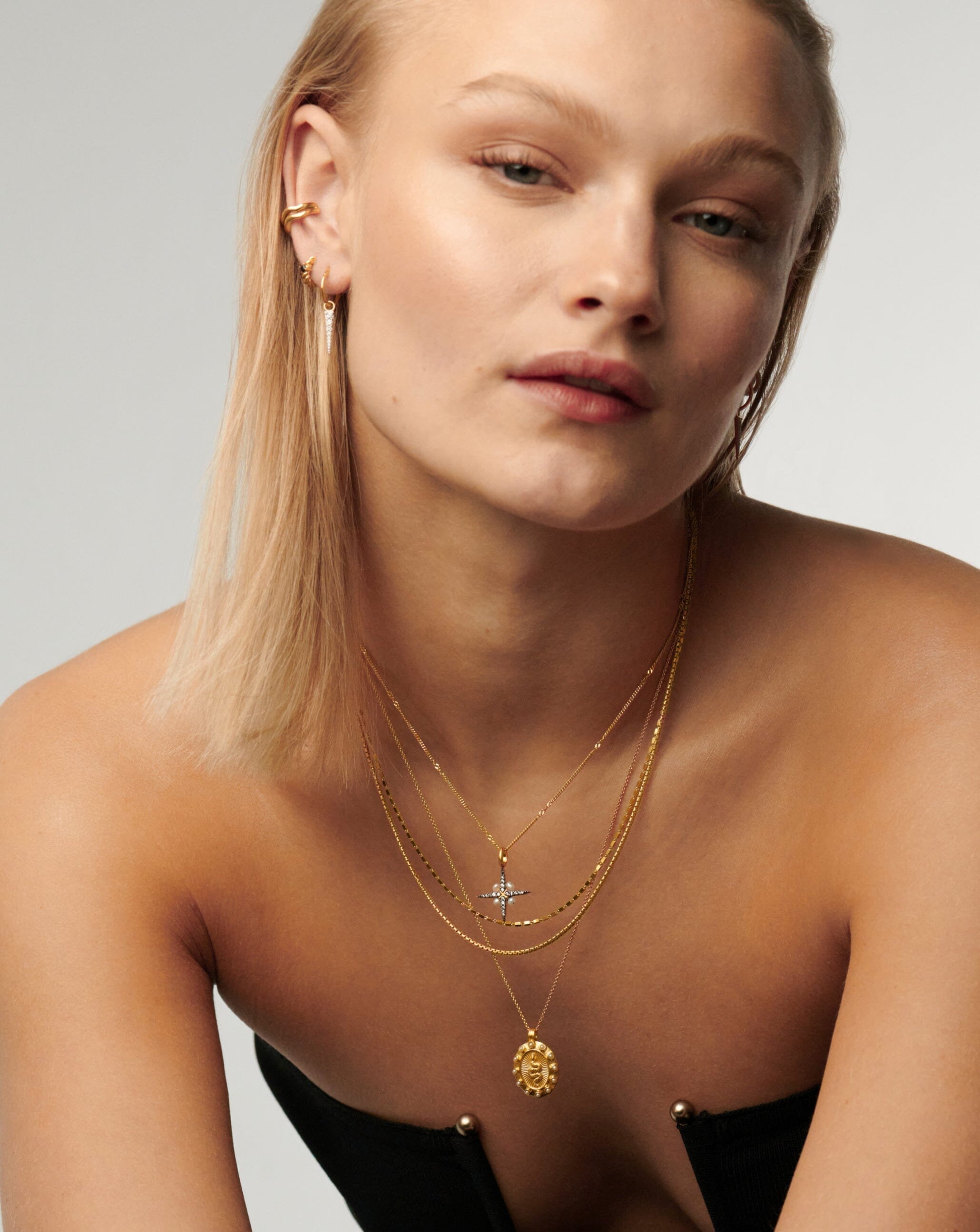 Box Link Double Chain Necklace | 18ct Gold Plated Vermeil Necklaces Missoma 