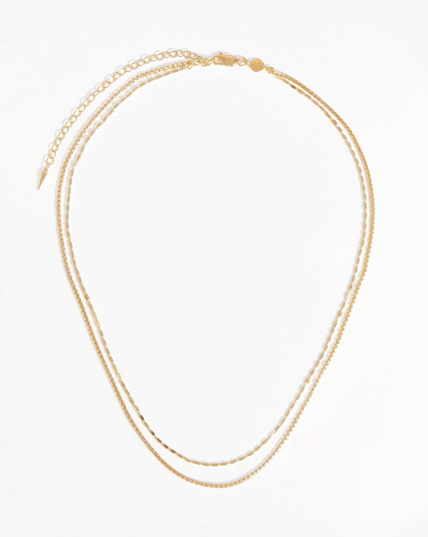 Box Link Double Chain Necklace | 18ct Gold Plated Vermeil Necklaces Missoma 