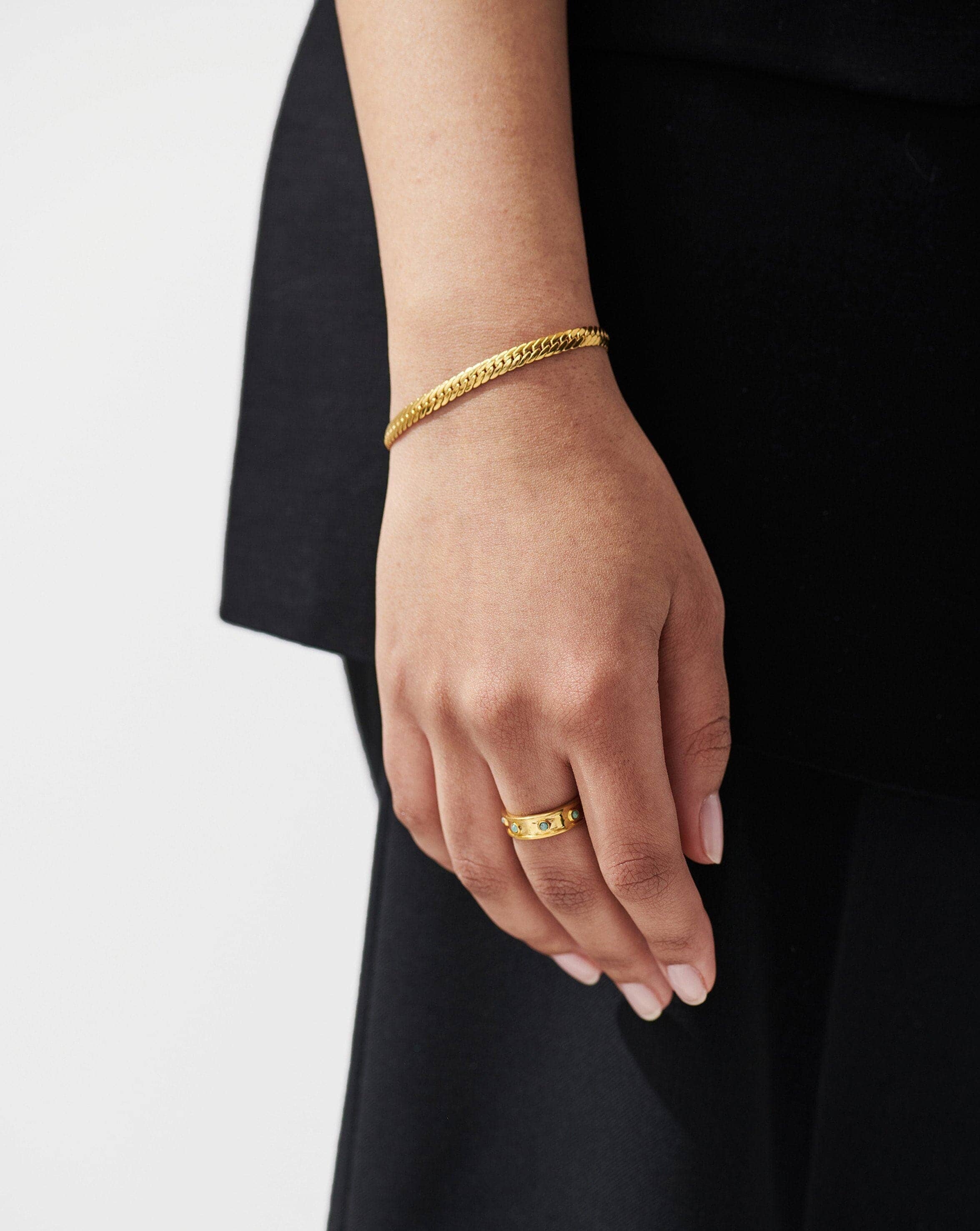 Calima Ring | 18ct Gold Plated Vermeil/Amazonite Rings Missoma 