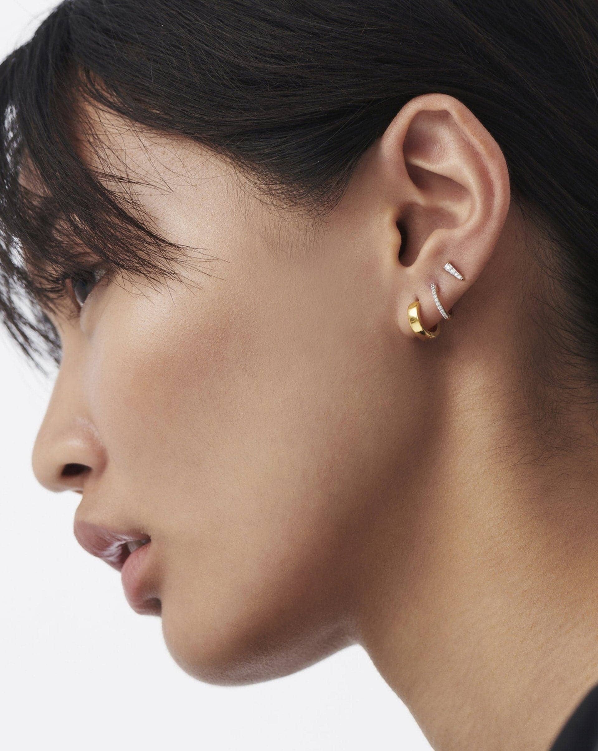 Celestial Pave Spike Stud Earrings | 18ct Gold Plated Vermeil/Cubic Zirconia Earrings Missoma 