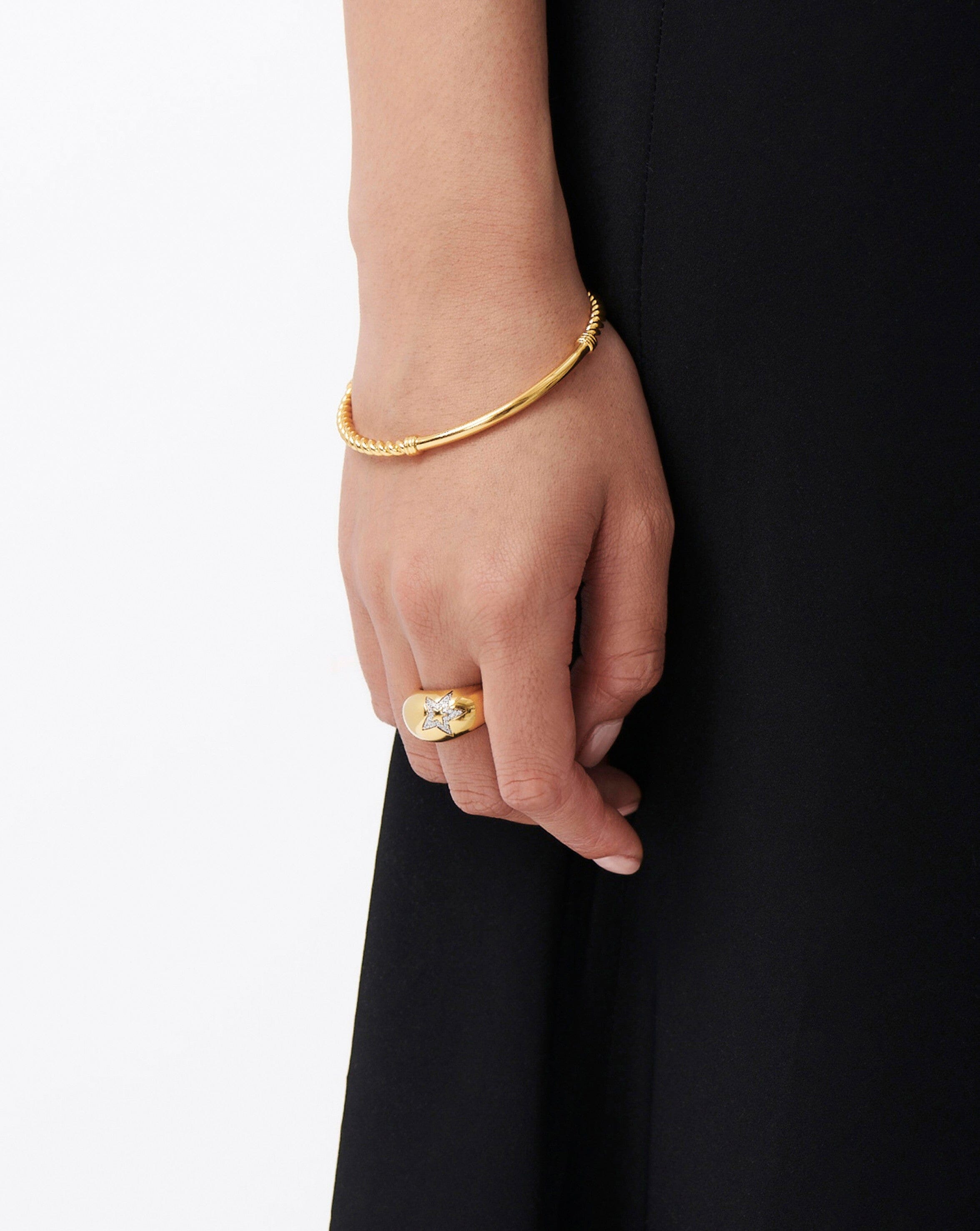 Celestial Pave Star Dome Ring | 18ct Gold Plated Vermeil/Cubic Zirconia Rings Missoma 