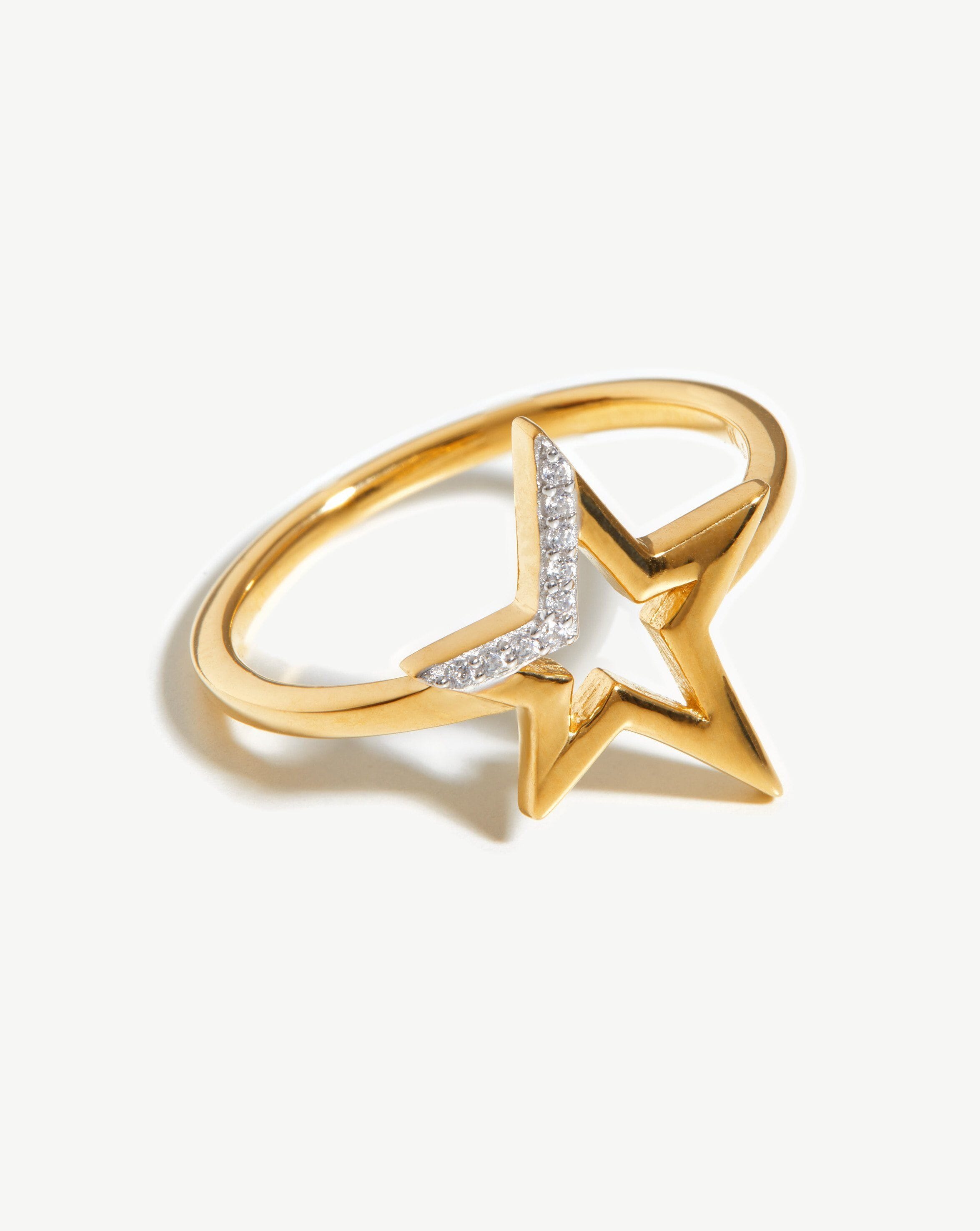 Celestial Pave Star Ring - 18ct Gold Vermeil/Cubic Zirconia | Missoma