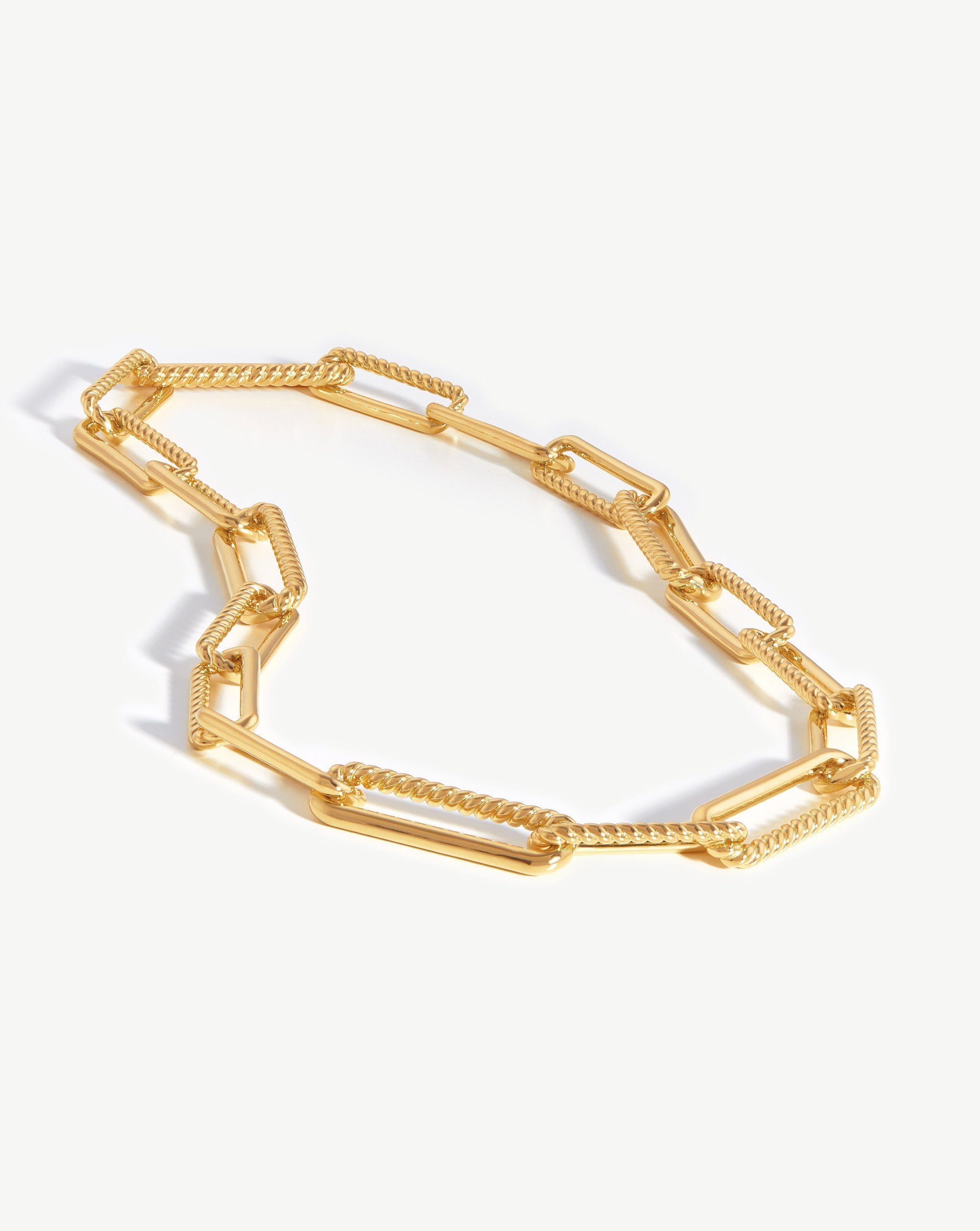 Chunky Half Radial Chain Necklace | 18ct Gold Plated Necklaces Missoma 