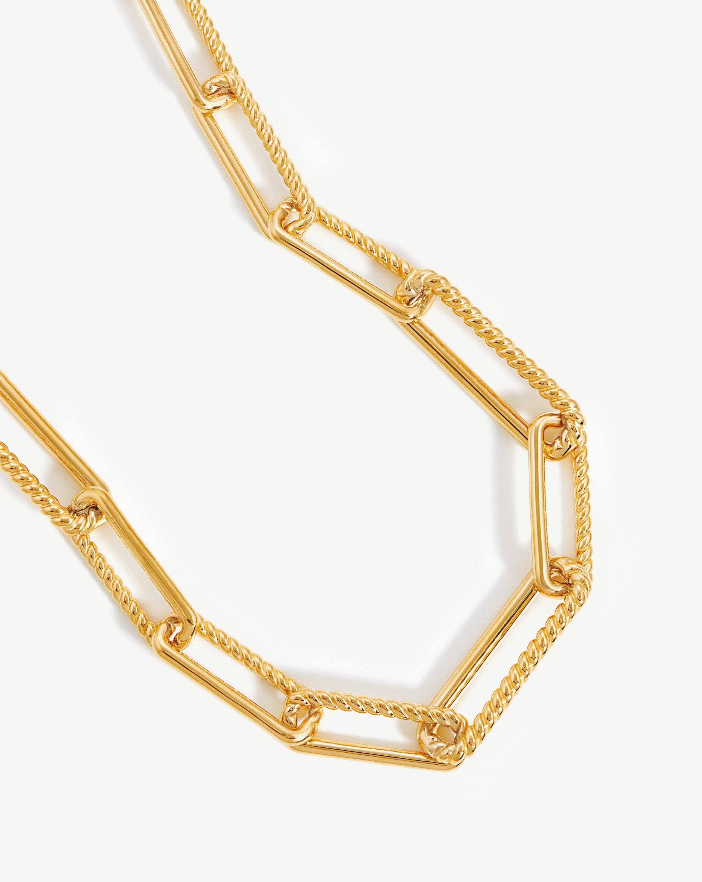 Chunky Half Radial Chain Necklace | 18ct Gold Plated Necklaces Missoma 